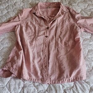 Pink Button-Up Shirt